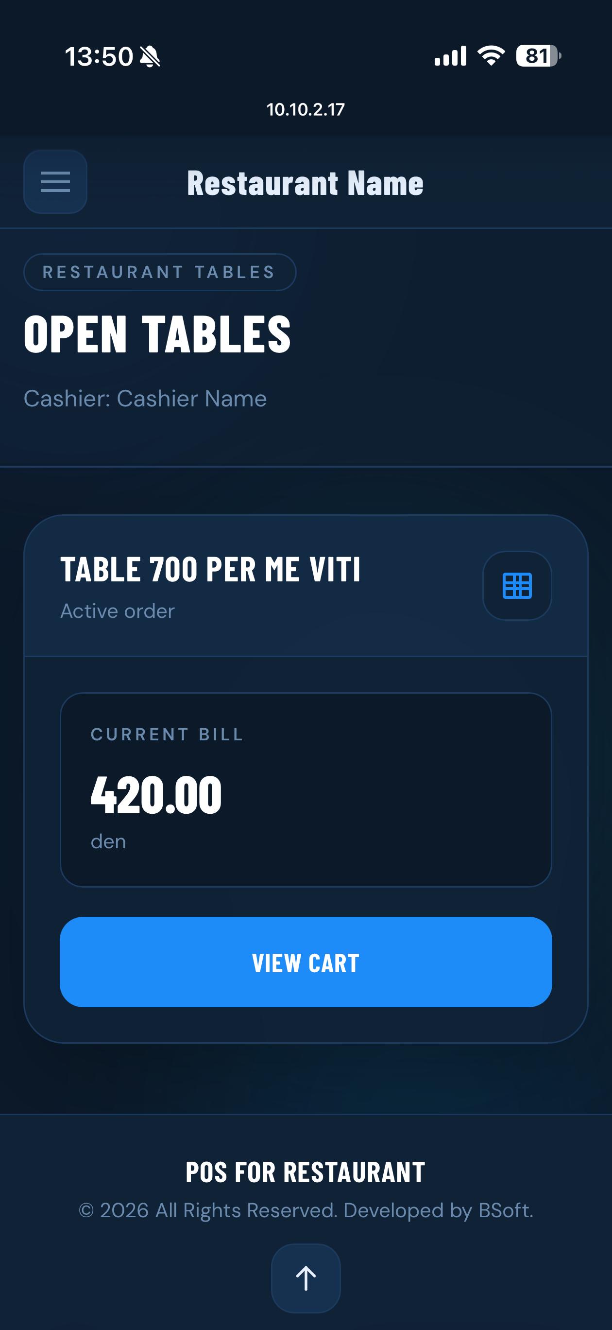 Restaurant POS 